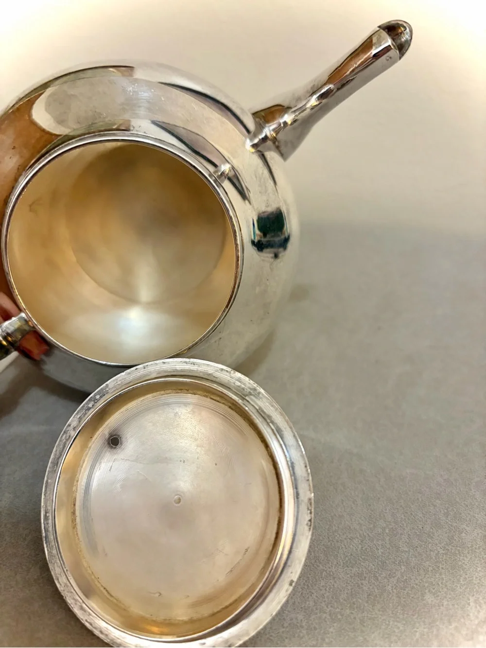 Restoration Hardware RAJ TEAPOT Silver Plate Made In India with Lid and Tea Pot